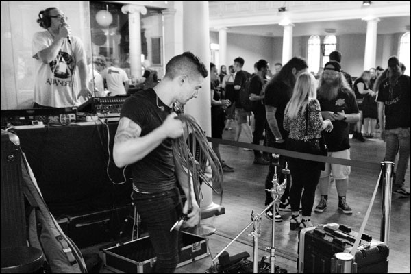 Between bands, Hammerdown Festival 2022, by Greig Clifford