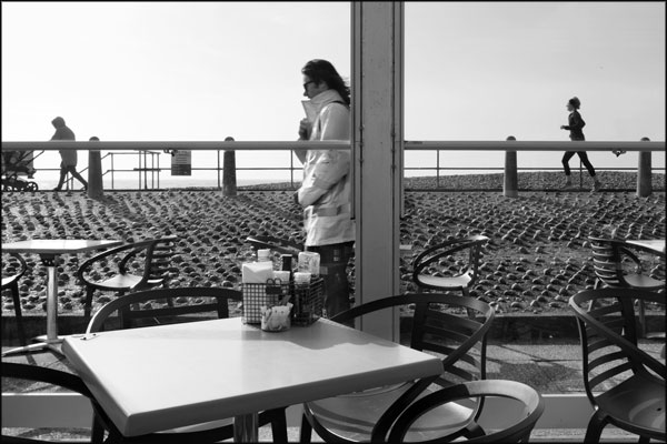 C-079. View Through Carat's Cafe Window - by Greig Clifford