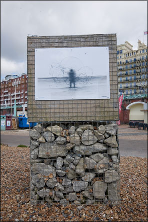 Incertitudinal exhibited on the beach in Brighton as part of the Sussex Neuroscience / Brighton and Hove Camera Club Mental Health Photography Exhibition