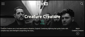 Band portrait of Creature Creature on the Ents24 tickets / events website.